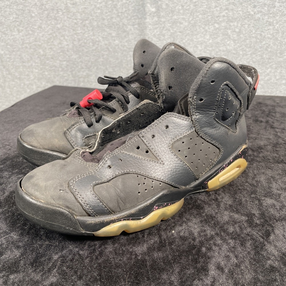 Nike Air Jordan 6 Retro Hyper Pink GS 6Y Black 543390-008 2017 READ